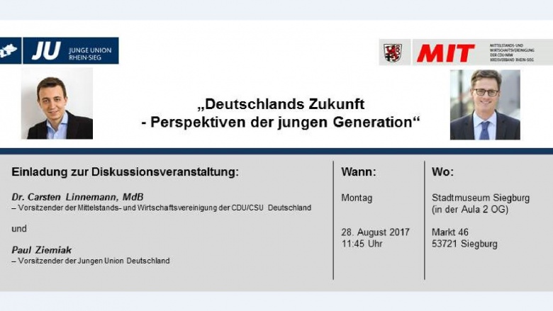 Einladung MIT und JU Rhein-Sieg