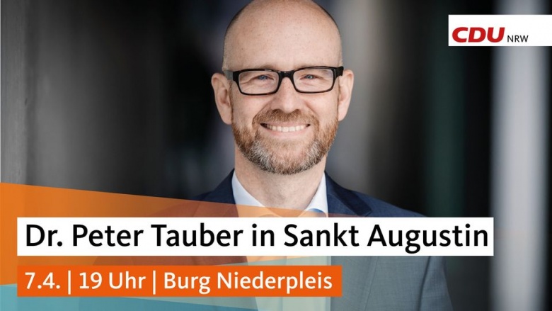Dr. Peter Tauber kommt!