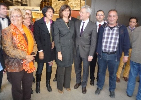 Im Gespräch: Bundesministerin Ilse Aigner in Bornheim (Mai 2013)