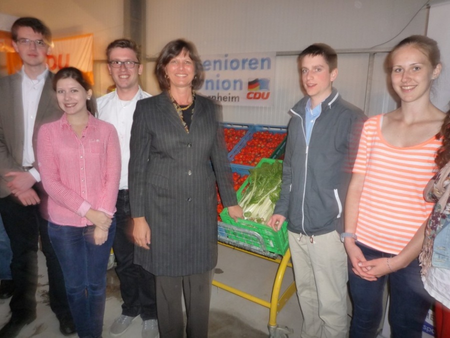 Im Gespräch: Bundesministerin Ilse Aigner in Bornheim (Mai 2013)