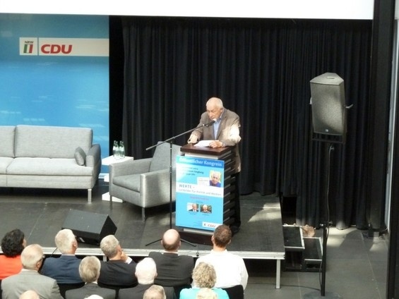 Öffentlicher Kongress zum Thema Werte mit Heiner Geißler (September 2012)