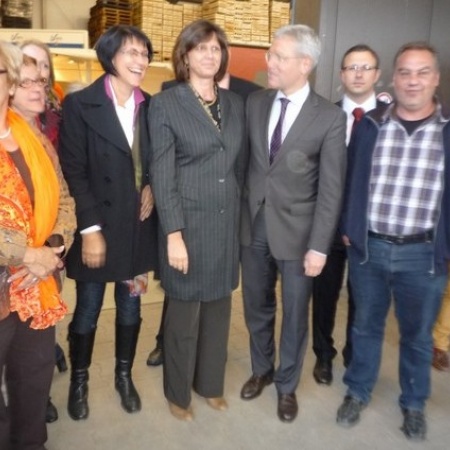 Im Gespräch: Bundesministerin Ilse Aigner in Bornheim (Mai 2013)